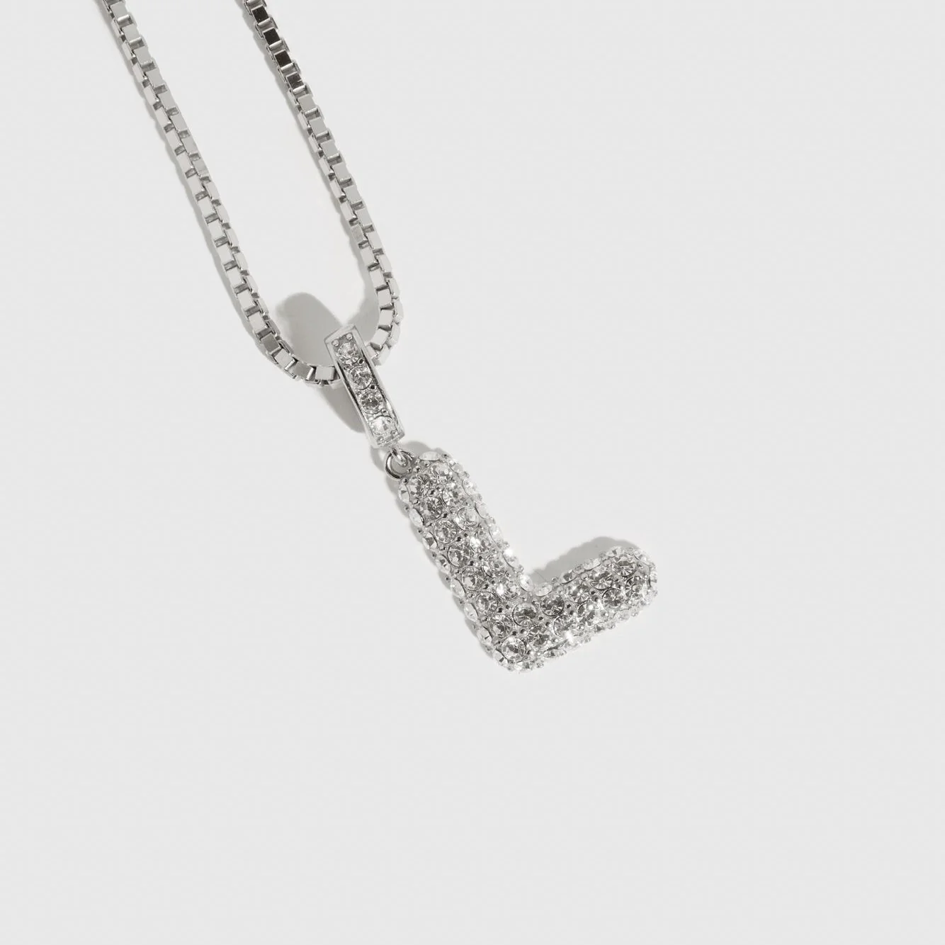 Pavé Bubble Letter Pendant - Image 10