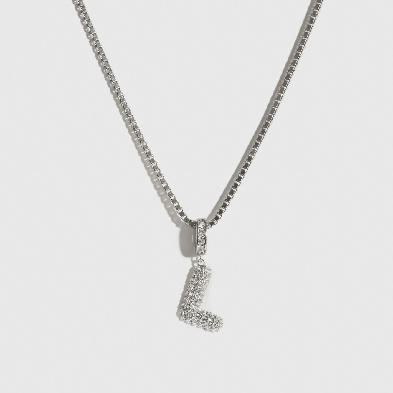 Pavé Bubble Letter Pendant - Image 7