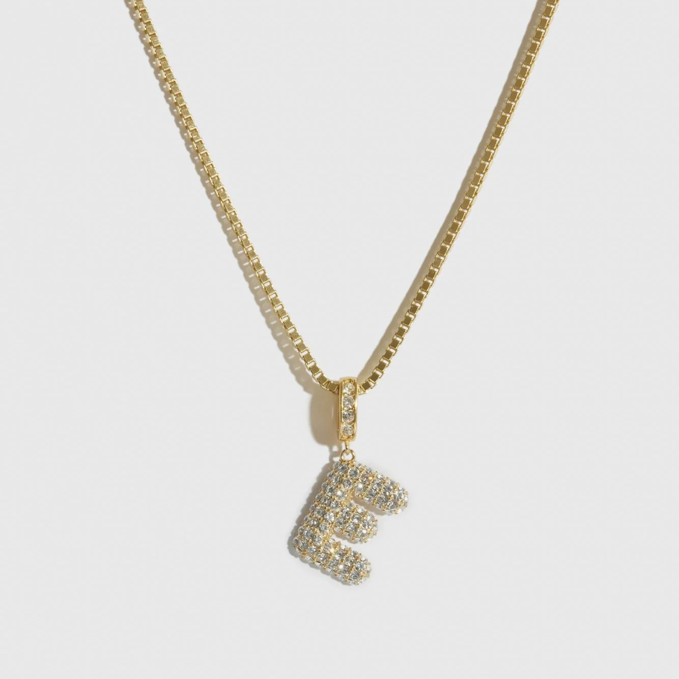 Pavé Bubble Letter Pendant - Image 10