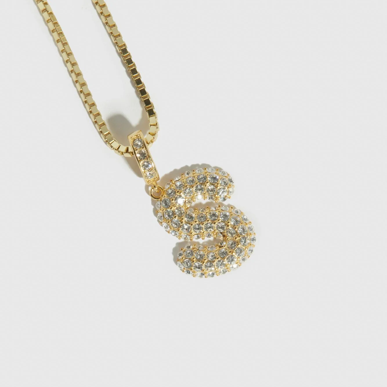 Pavé Bubble Letter Pendant - Image 11