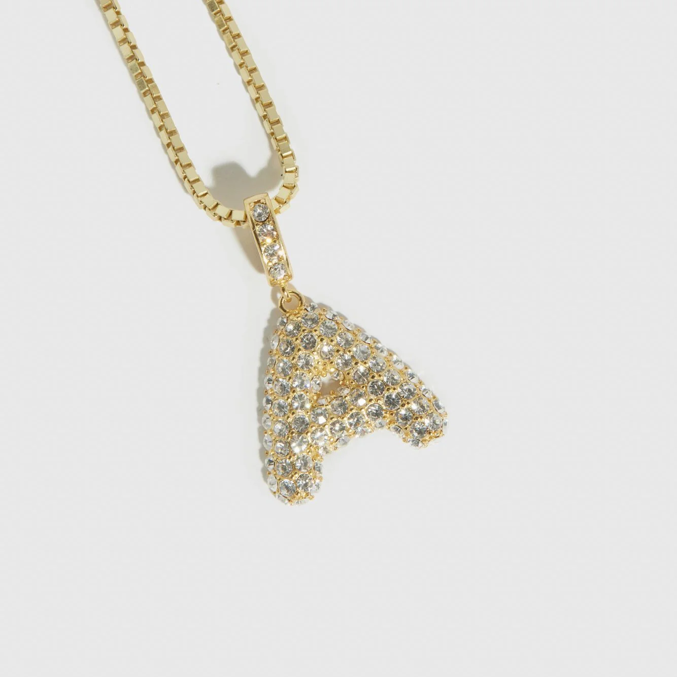 Pavé Bubble Letter Pendant - Image 5