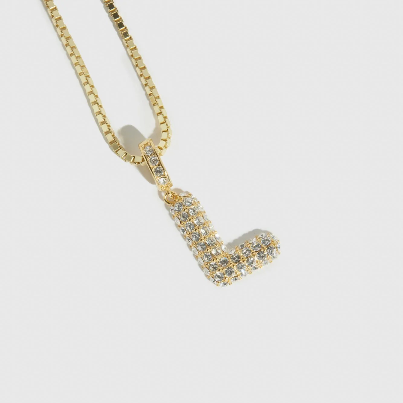 Pavé Bubble Letter Pendant - Image 6