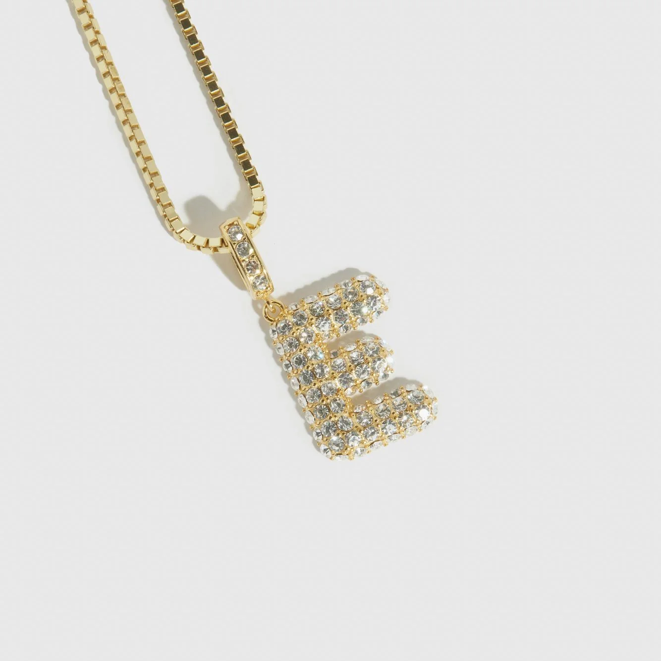 Pavé Bubble Letter Pendant - Image 7