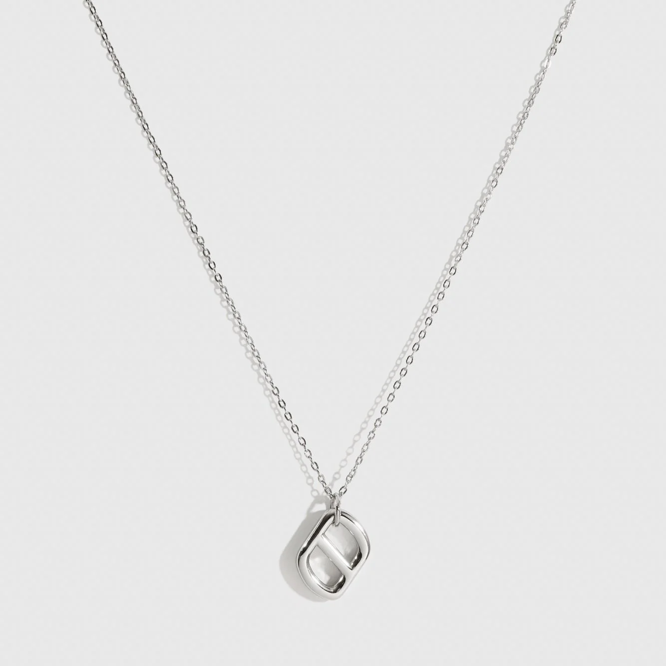 Plain Monogram Pendant