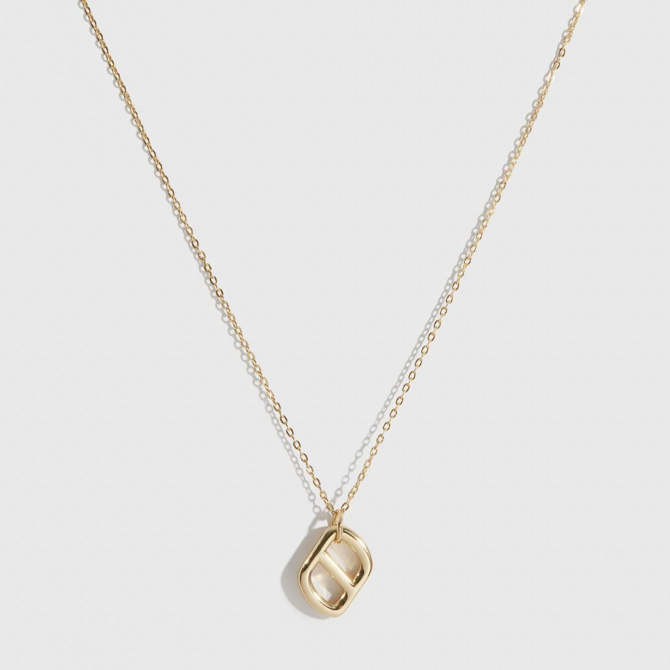 Plain Monogram Pendant