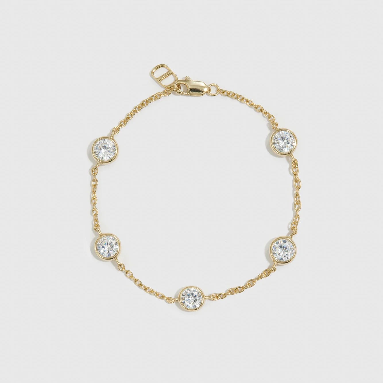 Round-Cut Multi Bezel Bracelet