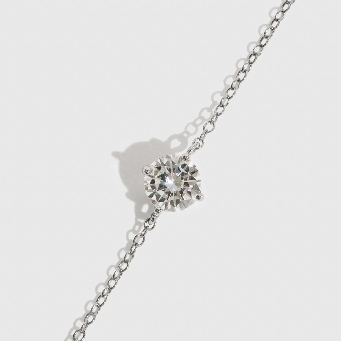 Round-Cut Solitaire Bracelet - Image 3