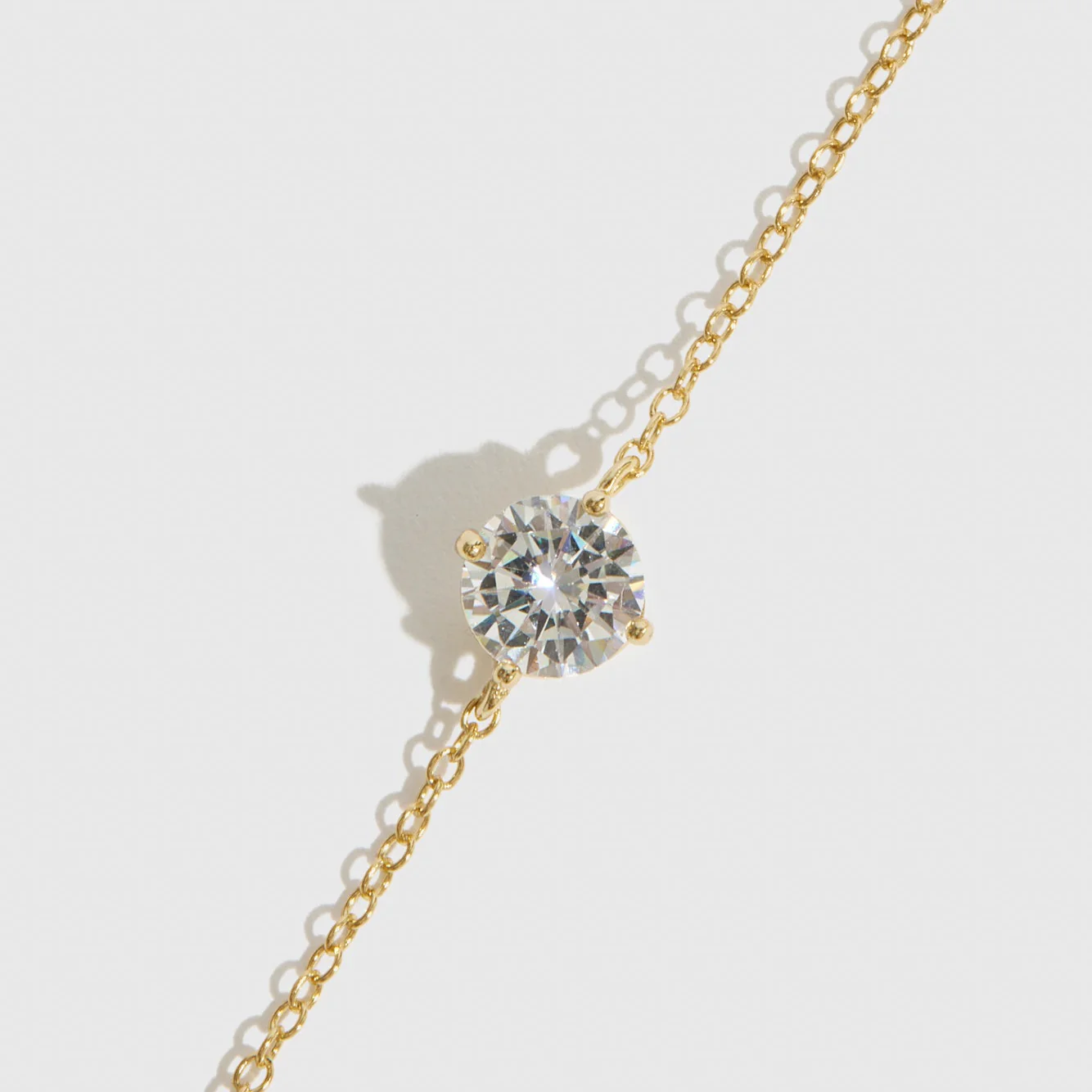 Round-Cut Solitaire Bracelet - Image 3