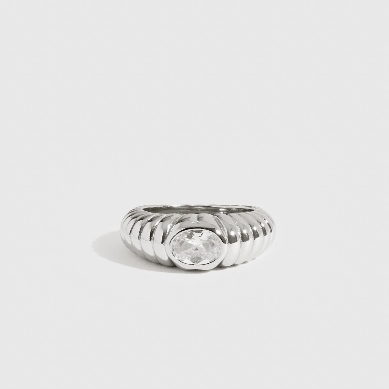 Solitaire Cloud Ring