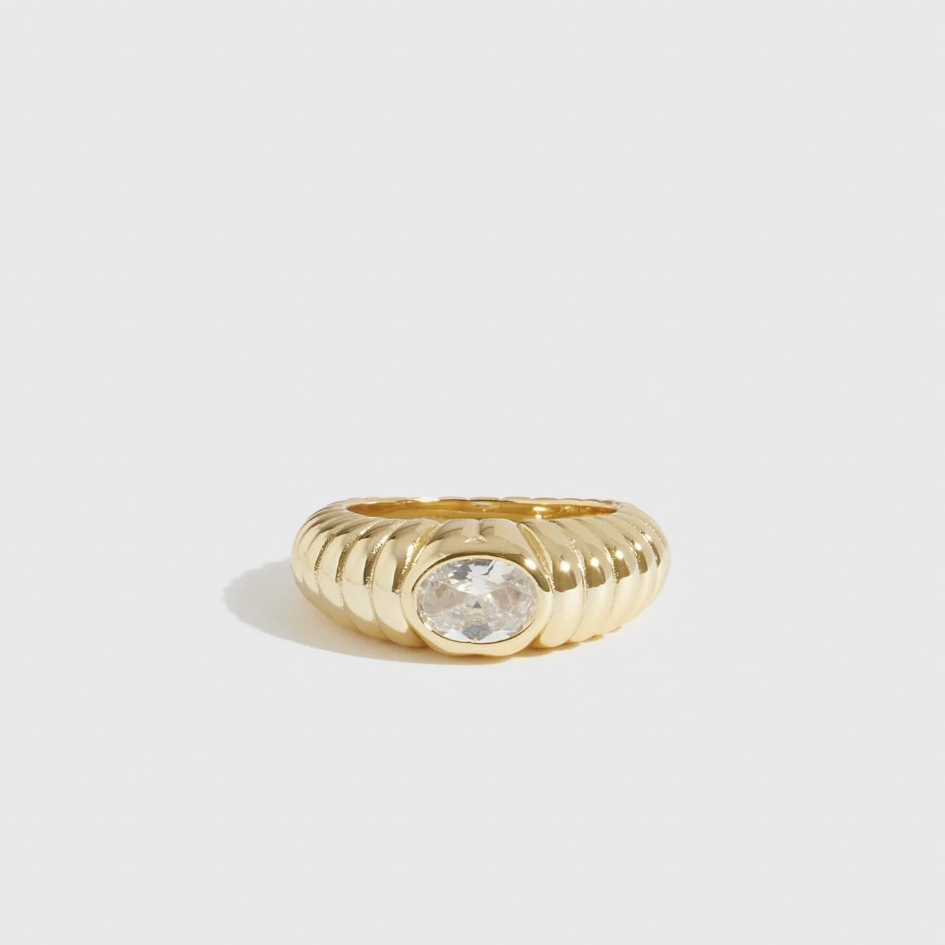 Solitaire Cloud Ring
