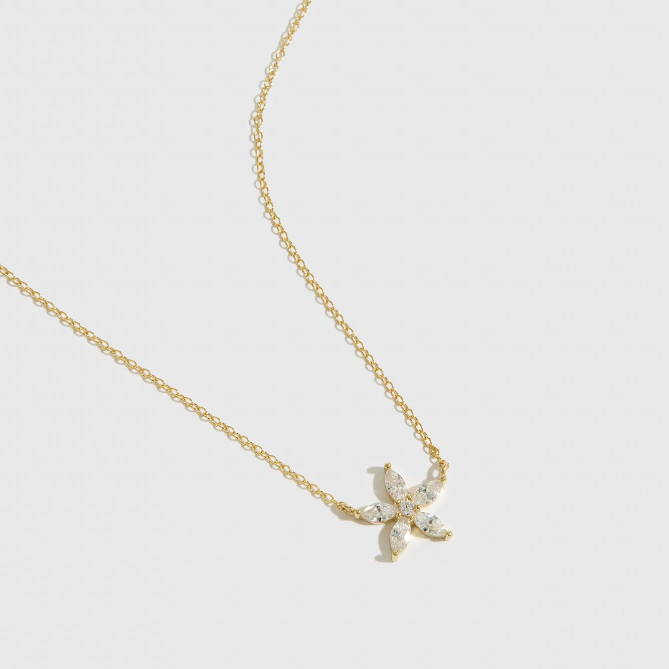 Flower Solitaire Necklace - Image 5