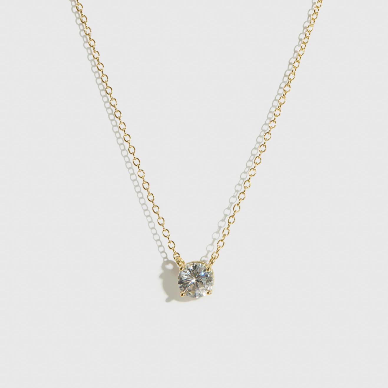 Round-Cut Solitaire Necklace