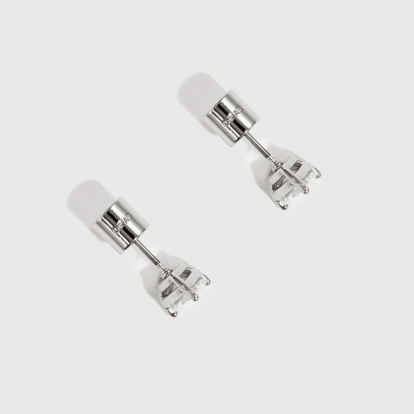 Round-Cut Solitaire Stud Earrings - Image 3