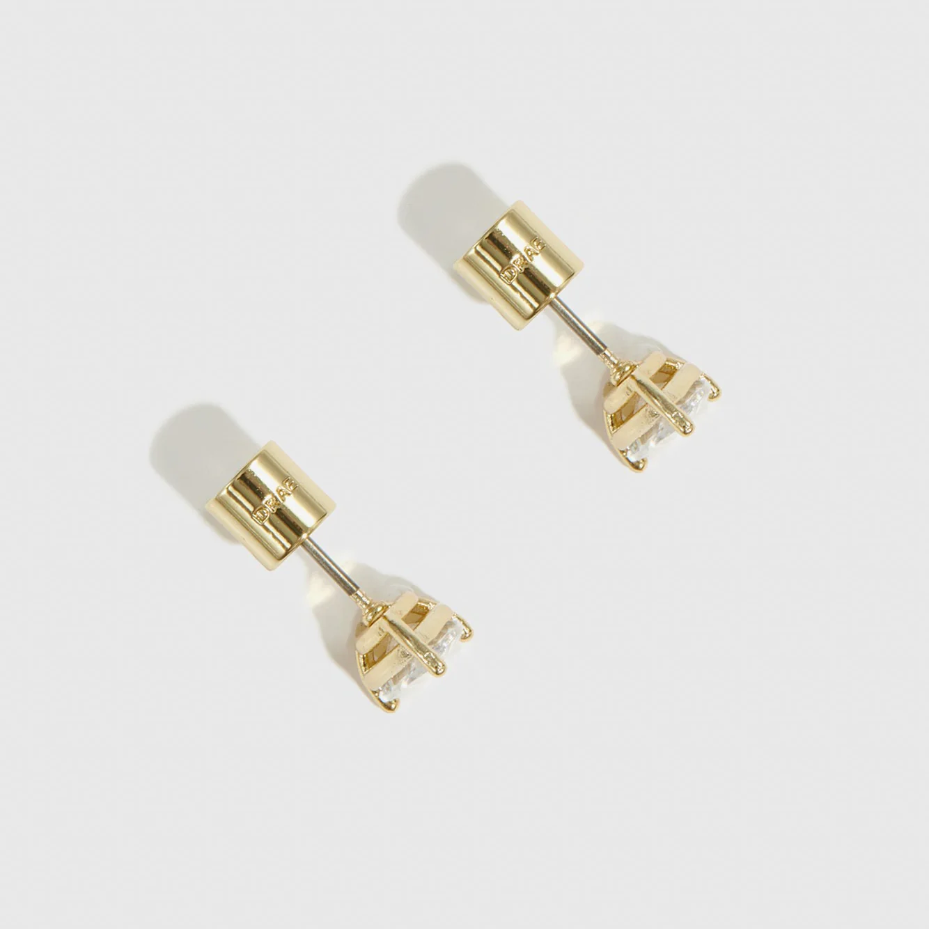Round-Cut Solitaire Stud Earrings - Image 3