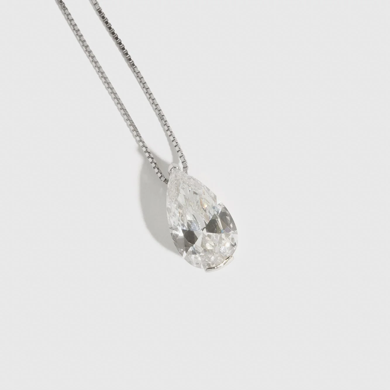 Solitaire Teardrop Pendant - Image 3