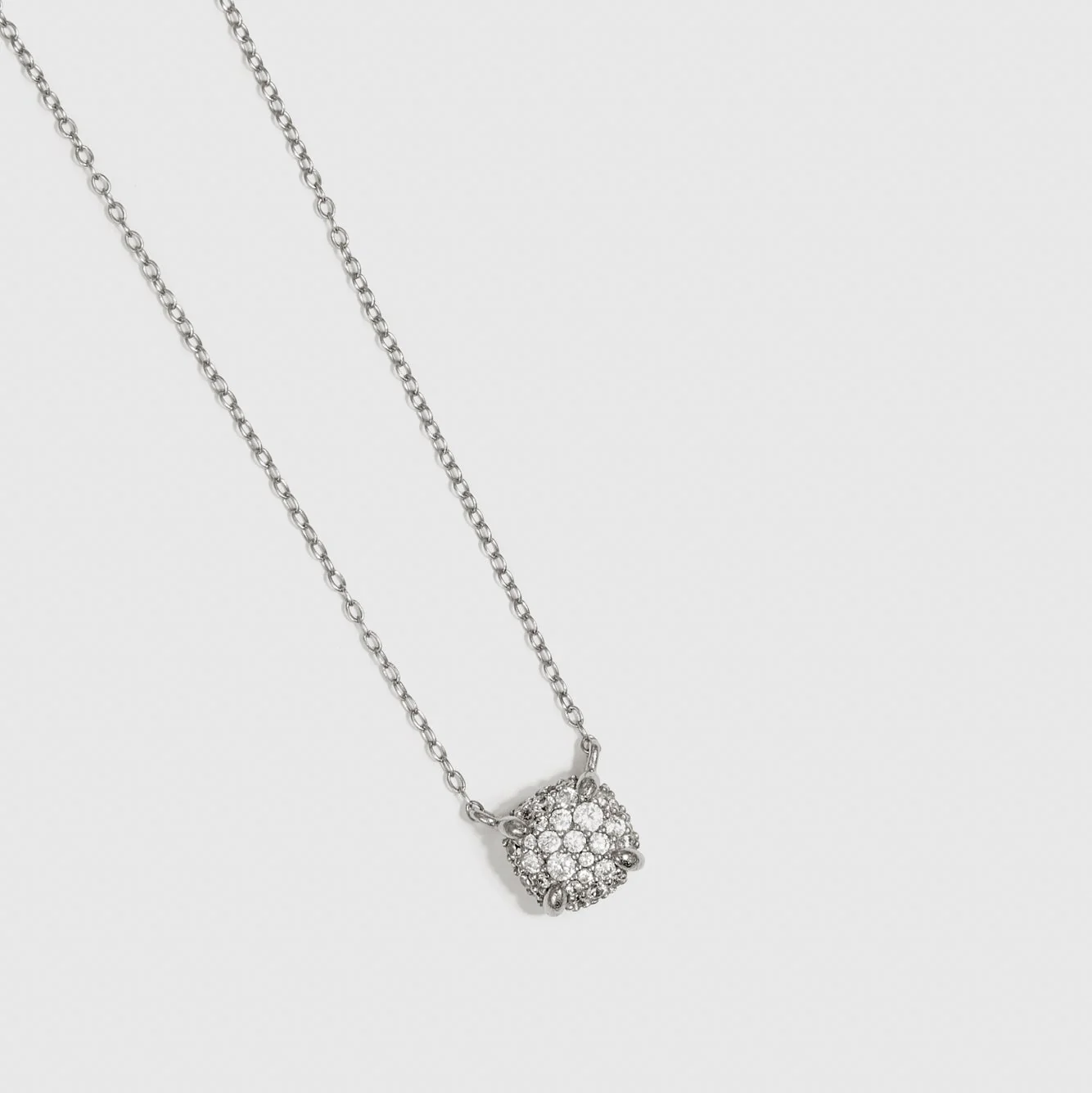 Square Pavé Pendant - Image 3