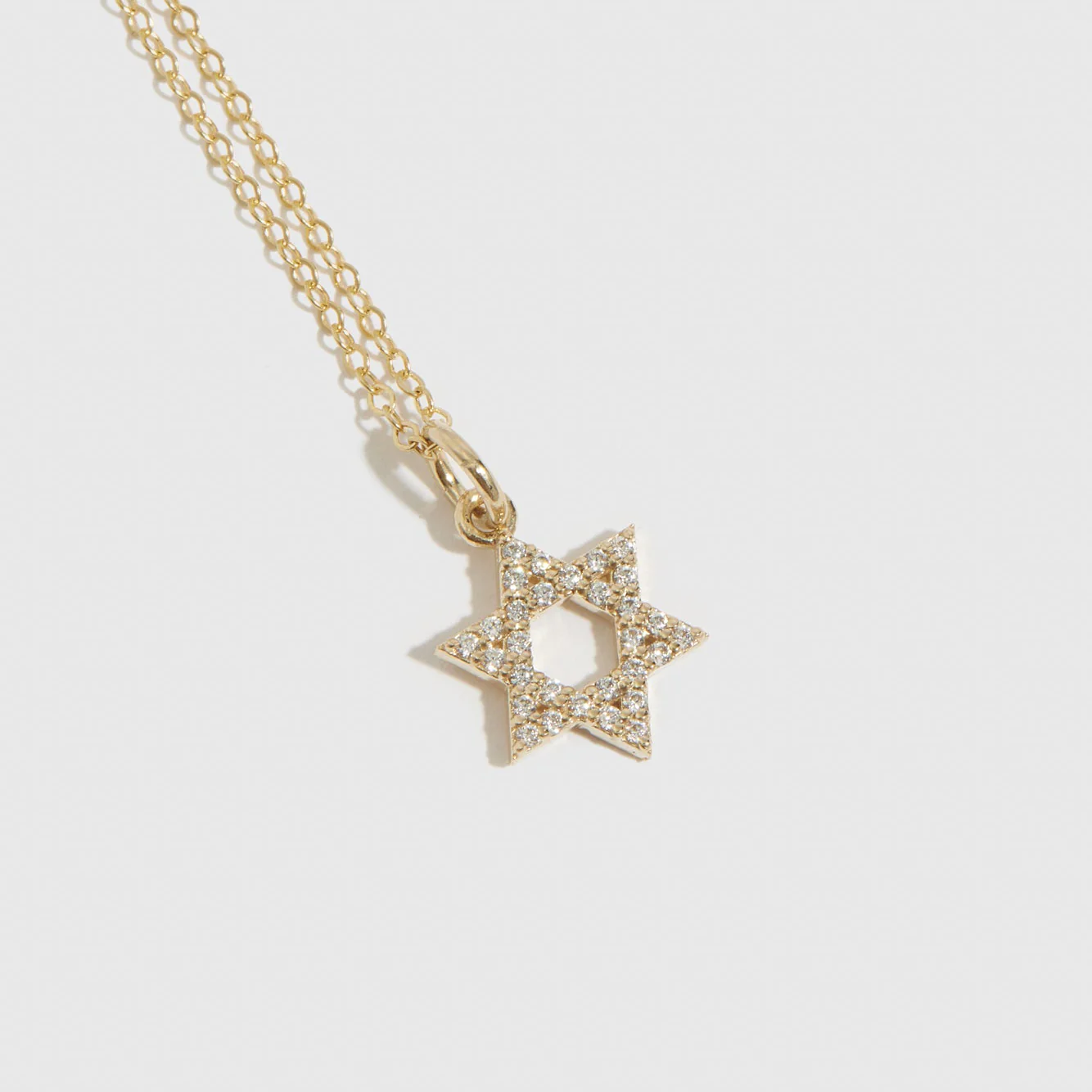 Star of David Pavé Pendant Necklace - Image 2