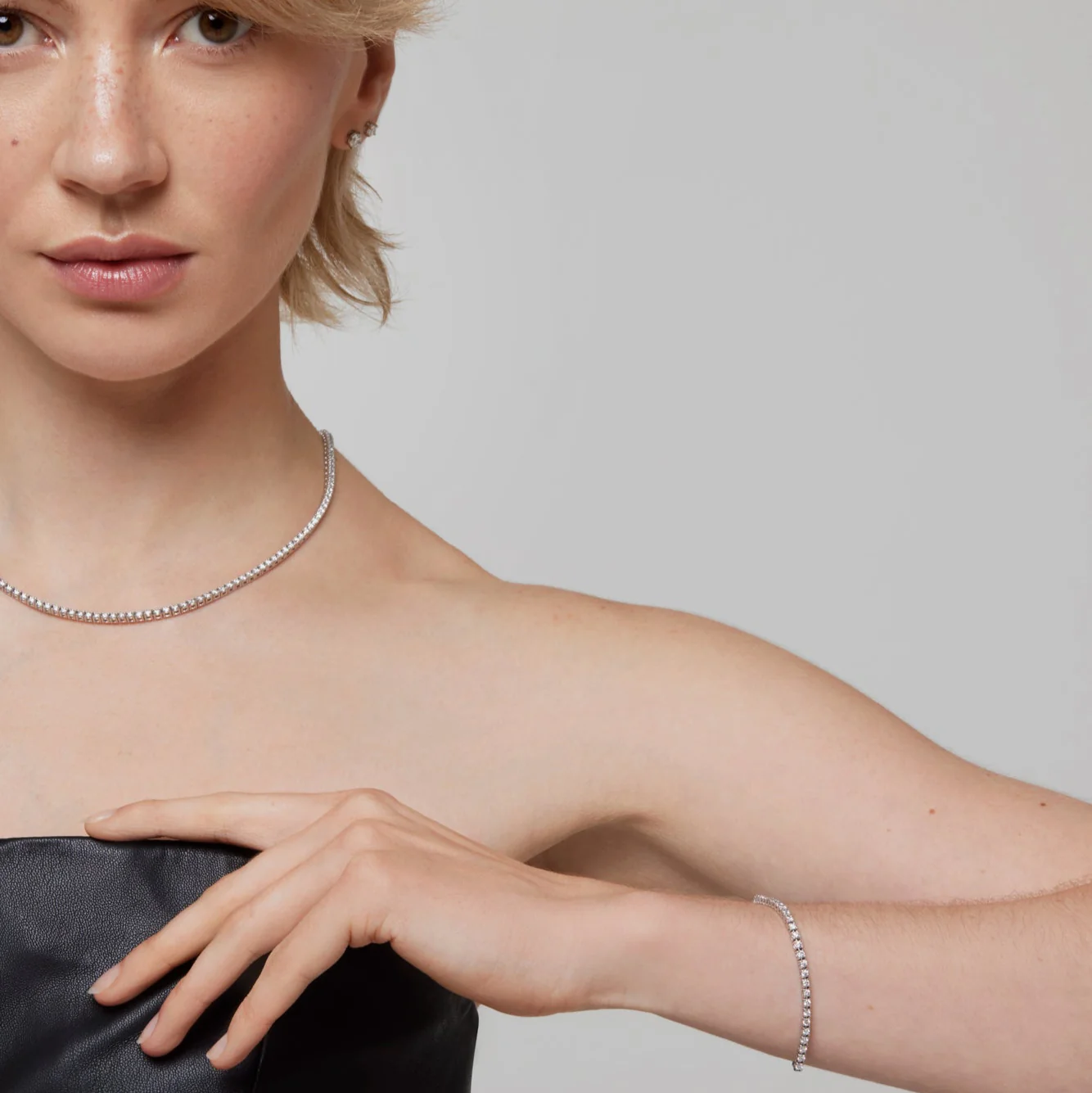 Tennis Necklace in Lab Grown Diamonds - Image 5